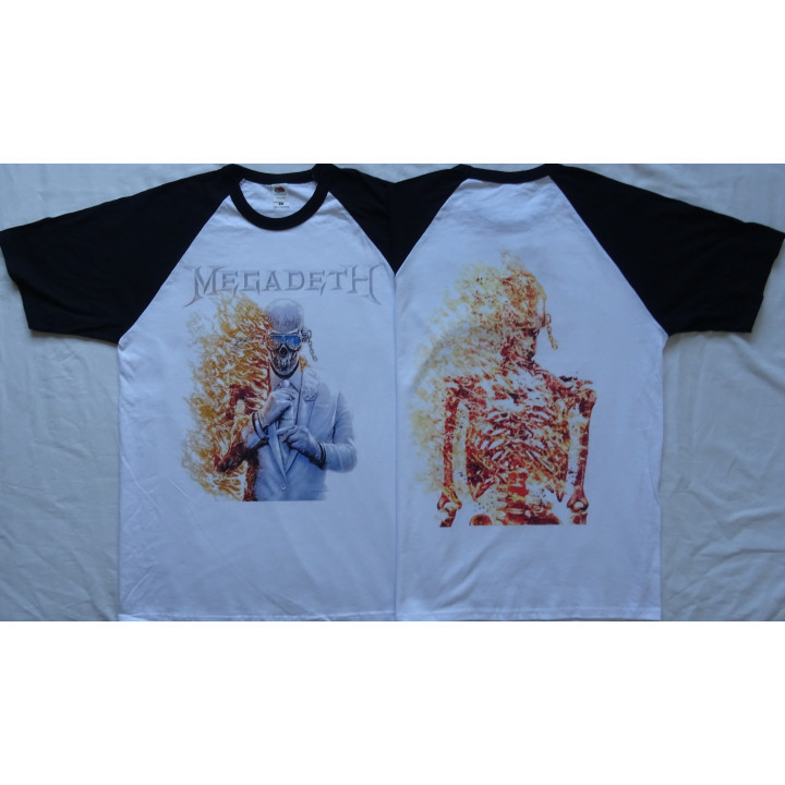 Megadeth Last Album Flame Vic Official Baseball T-Shirt Free Shipping 