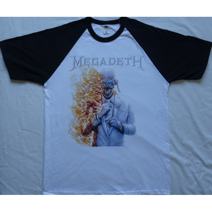 Megadeth Last Album Flame Vic Official Baseball T-Shirt Free Shipping 
