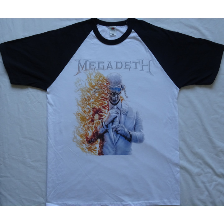 Megadeth Last Album Flame Vic Official Baseball T-Shirt Free Shipping 
