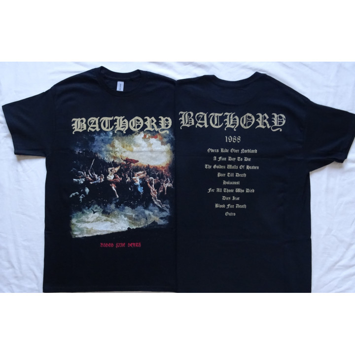 Bathory Blood Fire Death Official T-Shirt Quorthon Seth Legend of Black Metal 