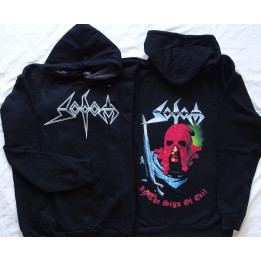 Sodom In The Sign Of Evil Official Hoodie Kapuzenjacke Classic German Teutonic Old Thrash Black Metal 