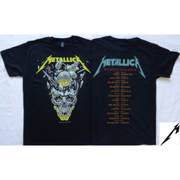 Metallica Free Shipping Official T-Shirt M72 World Tour 2026 The Tour Returns to Europe! Metallica 72 Seasons M72