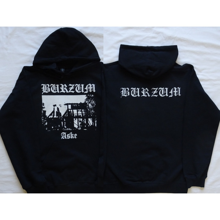 Burzum Aske Official Black Hoodie Kapuzenjacke Hooded Sweatshirt Hoody All Size Alle Größe Black Metal