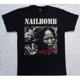 Nailbomb Point Blank Free Shipping Official T-Shirt Kostenloser Versand Sepultura Cavalera Conspiracy, Soulfly Thrash Industrial