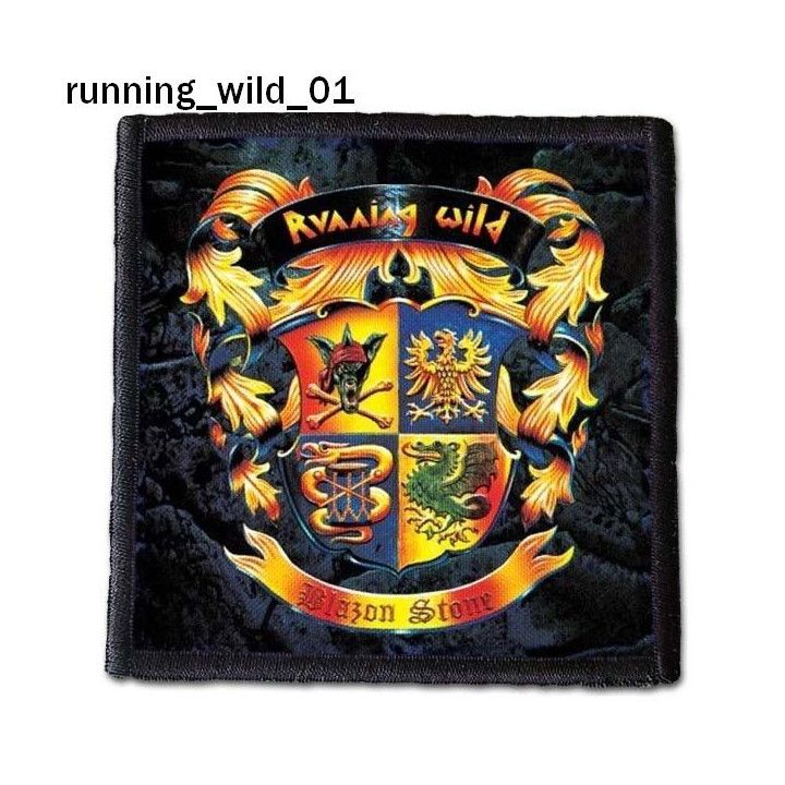 Running Wild Patch Backpatch Rückenaufnäher Aufnäher Old Skull Heavy Metal Power Metal Pirate Metal