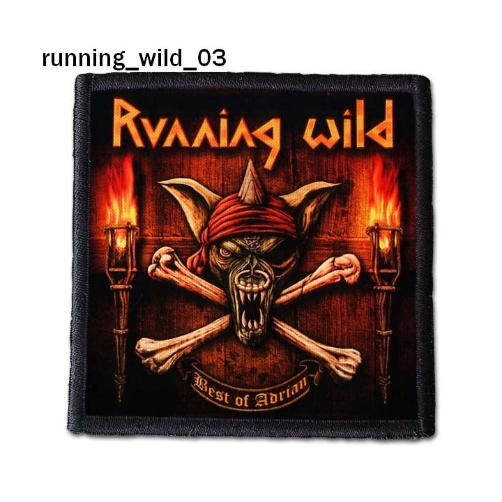 Running Wild Patch Backpatch Rückenaufnäher Aufnäher Old Skull Heavy Metal Power Metal Pirate Metal