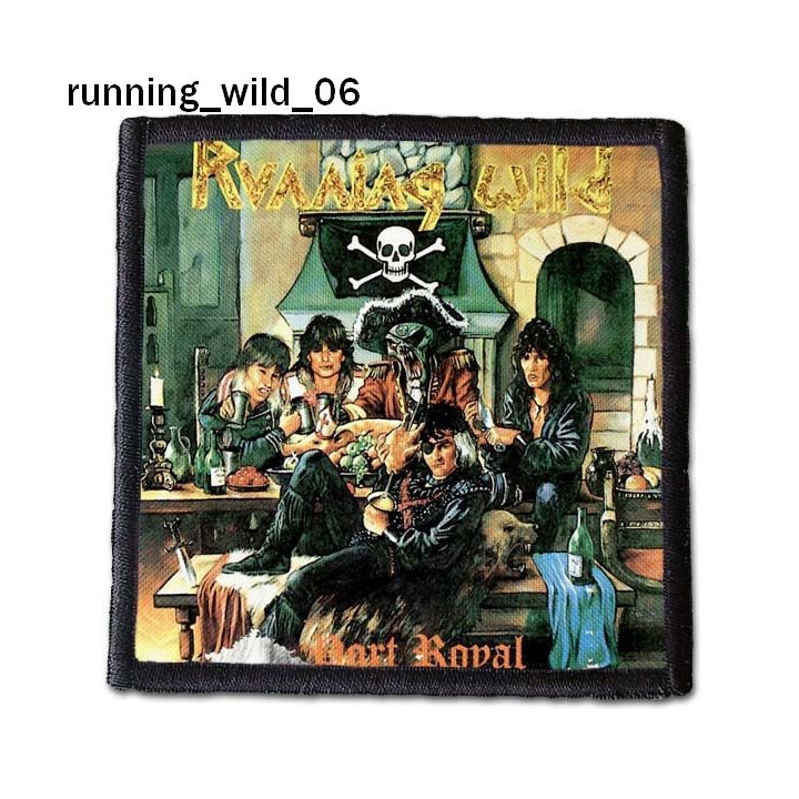 Running Wild Patch Backpatch Rückenaufnäher Aufnäher Old Skull Heavy Metal Power Metal Pirate Metal