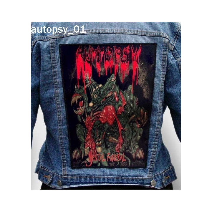 Autopsy Backpatch Patch Giant Back Patch Rückenaufnäher Aufnäher 