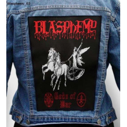 Blasphemy Fucking Old Black Metal Giant Back Patch Rückenaufnäher Aufnäher