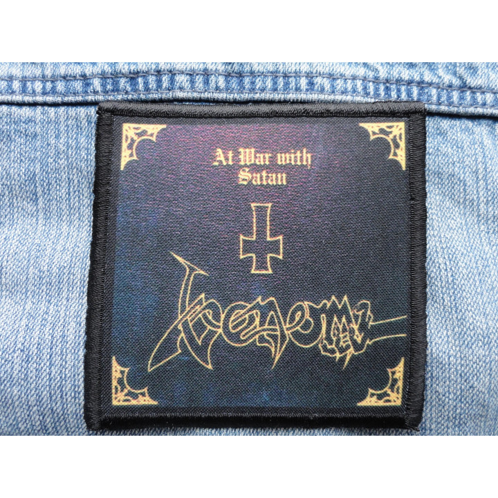 Venom At War With Satan Patch Backpatch Rückenaufnäher Aufnäher