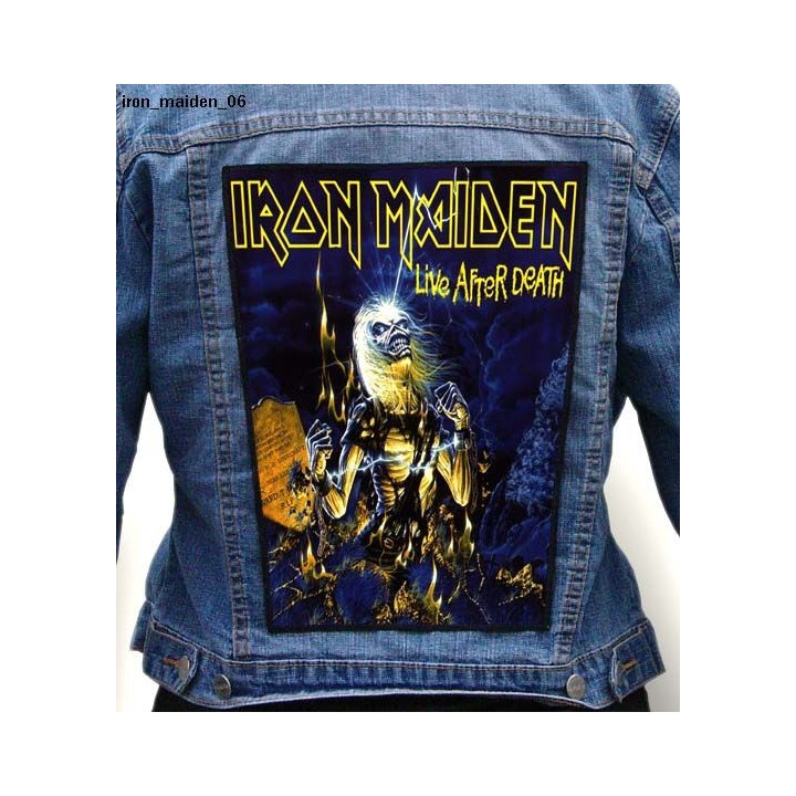 Iron Maiden Live After Death Backpatch Live Album Giant Back Patch RückenAufnäher Aufnäher