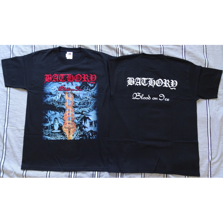 BATHORY Blood On Ice OFFICIAL ORIGINAL T-SHIRT LEGEND OF BLACK METAL 