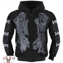 INCANTATION OFFICIAL ZIPPER HOODIE ,,DELIVERANCE,, TWENTY FIVE YEARS OF DEATH FUCKING METAL