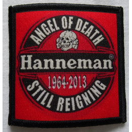 HANNEMAN ANGEL OF DEATH STILL REIGNING 1964 - 2013  RED TRIBUTE PATCH JEFF HANNEMAN SLAYER 