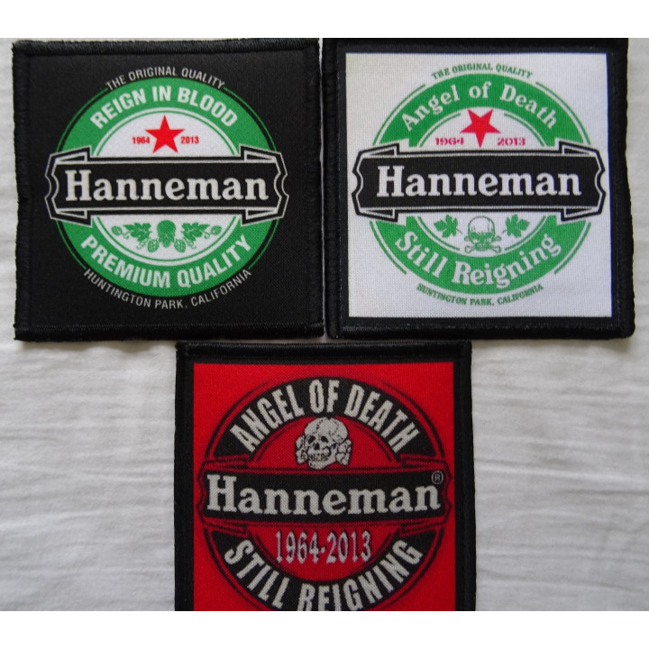HANNEMAN SET of three patch ! 8,66€ ANGEL OF DEATH STILL REIGNING 1964 - 2013 TRIBUTE PATCH SLAYER 
