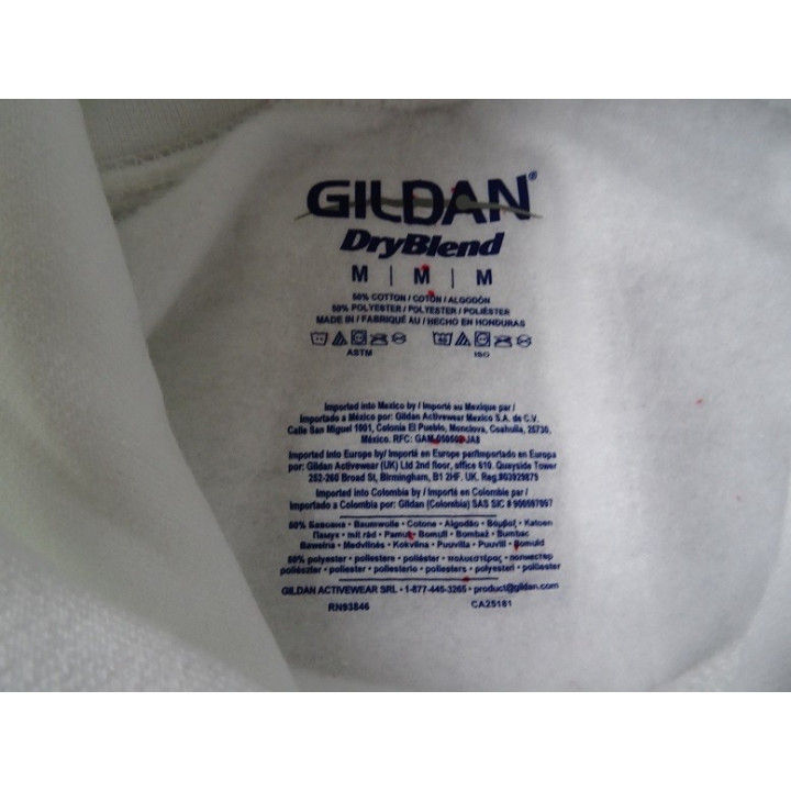 Slayer Angel of Death Jeff Hanneman 1964 - 2013 Never Forgotten Huntington Park California White Hoodie Gildan Men DryBlend™