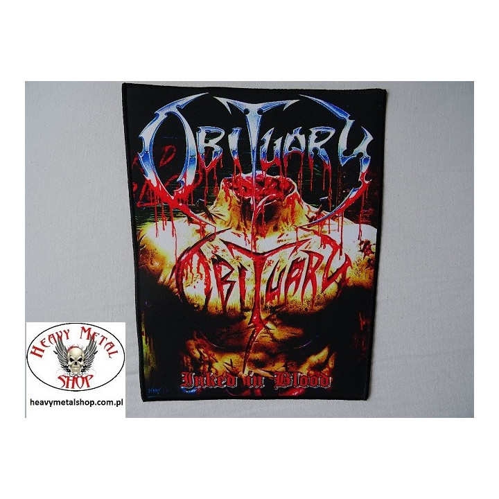 OBITUARY Inked in Blood Backpatch Giant Back Patch Rückenaufnäher Aufnäher