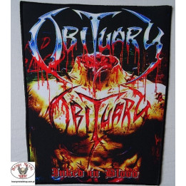 OBITUARY Inked in Blood Backpatch Giant Back Patch Rückenaufnäher Aufnäher