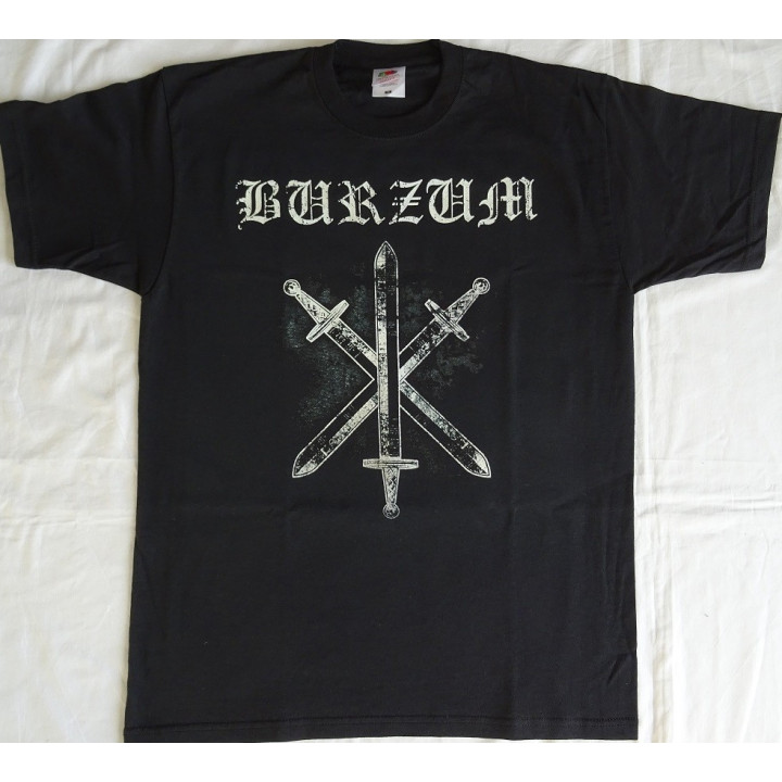 Burzum Odin's Sword T-Shirt Sword of Odin Official T-Shirt Black Metal Varg Vikernes Count Grishnackh