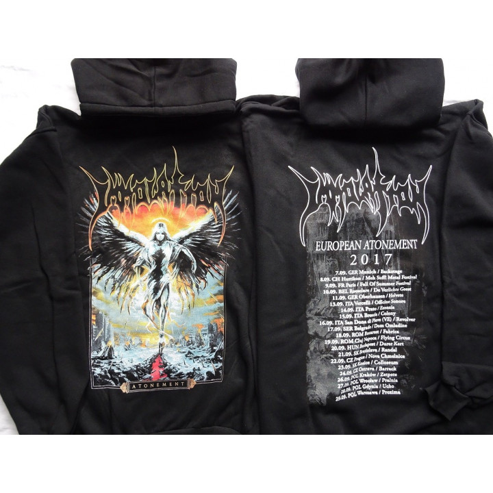 Immolation Atonement European Tour 2017 Hoodie Kapuzenjacke Death Metal All Size Alle Größe