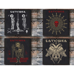 BATUSHKA SET FOUR OFFICIAL PATCHES LITOURGIYA