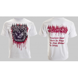 Vader Necrolust Demo 1989 Official White T-Shirt Death Metal 
