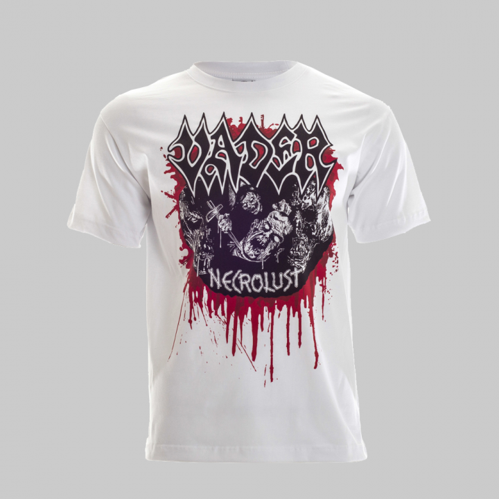Vader Necrolust Demo 1989 Official White T-Shirt Death Metal 