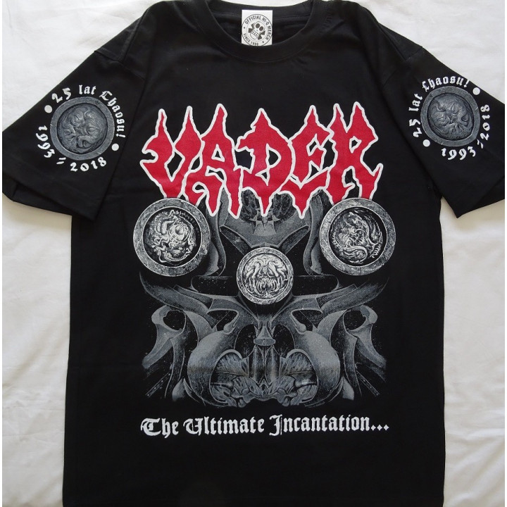 VADER The Ultimate Incantation T-Shirt Official repress of 1993 version 25 Years Anniversary Tour