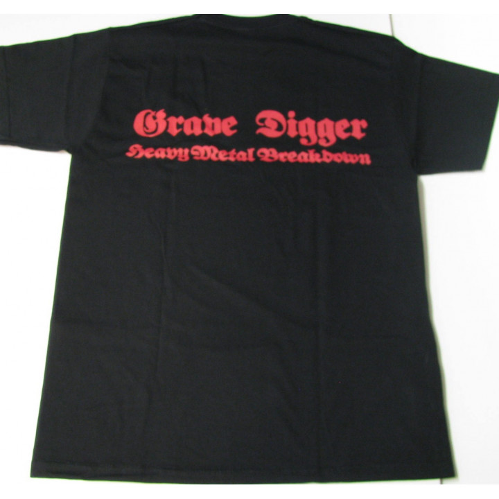 GRAVE DIGGER Heavy Metal Breakdown OFFICIAL ORIGINAL T-SHIRT 