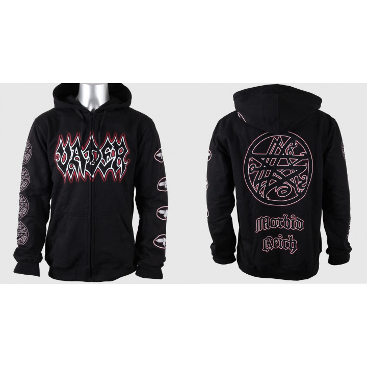 Vader Morbid Reich Official Original Zipper Hoodie Offizieller Kapuzenpullover mit Reißverschluss Death Metal 