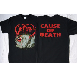 Obituary Cause Of Death Official Original T-Shirt Death Metal