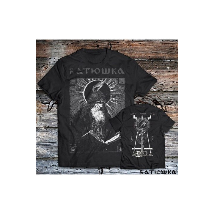 BATUSHKA LITOURGIYA SHEMA MONK BLACK OFFICIAL T-SHIRT