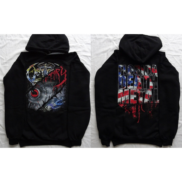 Obituary Florida Death Metal Free Shipping Classic Set Slowly We Rot Cause of Death The End Complete Hoodie Kapuzenjacke Hooded 