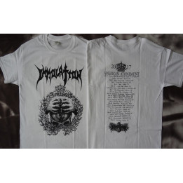 Immolation American Atonement Us Tour 2017 Official White T-Shirt 