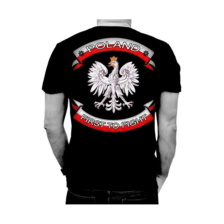 SABATON Official T-Shirt Coat Of Arms POLAND FIRST TO FIGHT Official Merchandise Sabaton