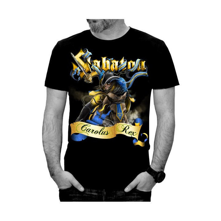 SABATON Official T-Shirt Free Shipping Born To Rule Carolus Rex Official Merchandise Sabaton