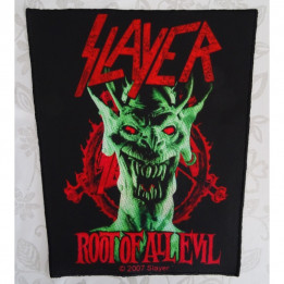 Slayer Root Of All Evil Official Backpatch Limited Edition 2007 Total Cult Backpatch Giant Back Patch Rückenaufnäher Aufnäher