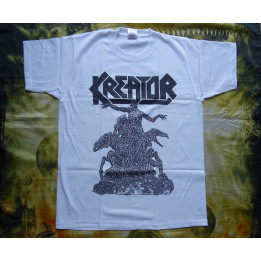 KREATOR OFFICIAL Phantom Antichrist WHITE T-SHIRT 