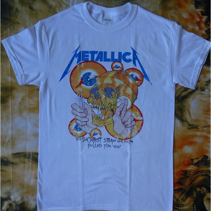 Metallica Shortest Straw ... And Justice For All Official Original T-Shirt Classic Thrash Metal