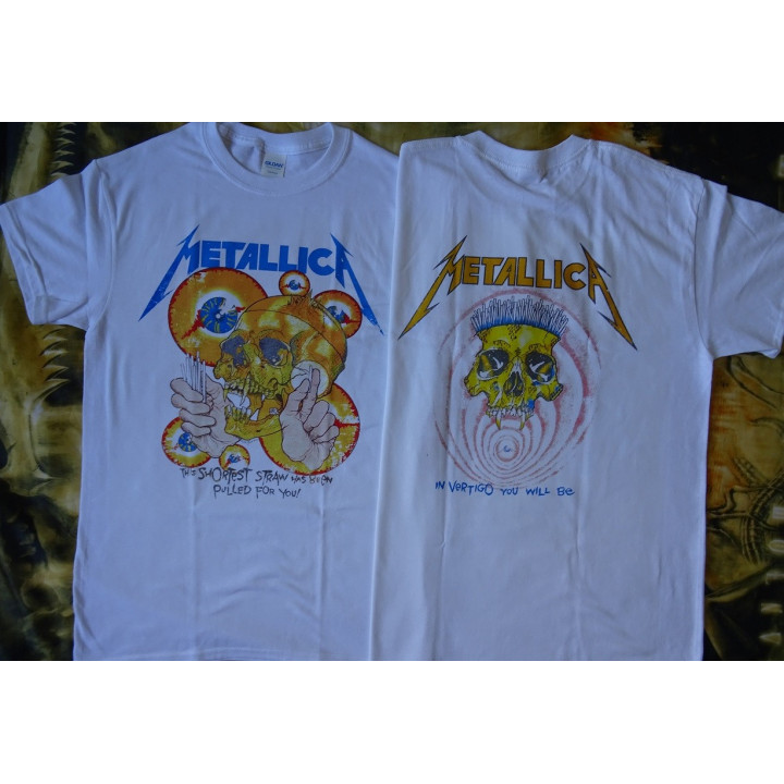 Metallica Shortest Straw ... And Justice For All Official Original T-Shirt Classic Thrash Metal