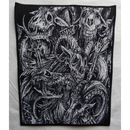 INCANTATION INRI GOAT Blasphemous Cremation Backpatch Giant Back Patch Rückenaufnäher Aufnäher