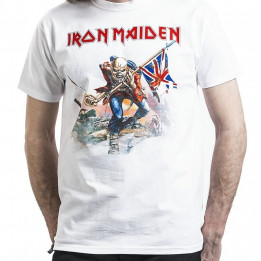 IRON MAIDEN Official The Trooper White T-shirt Free Shipping!