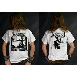 INCANTATION Entrantment of Evil Official Merchandise Luxi Artwork White T-Shirt