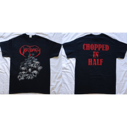 Obituary Pile of Skulls Chopped In Half Official T-Shirt Death Metal