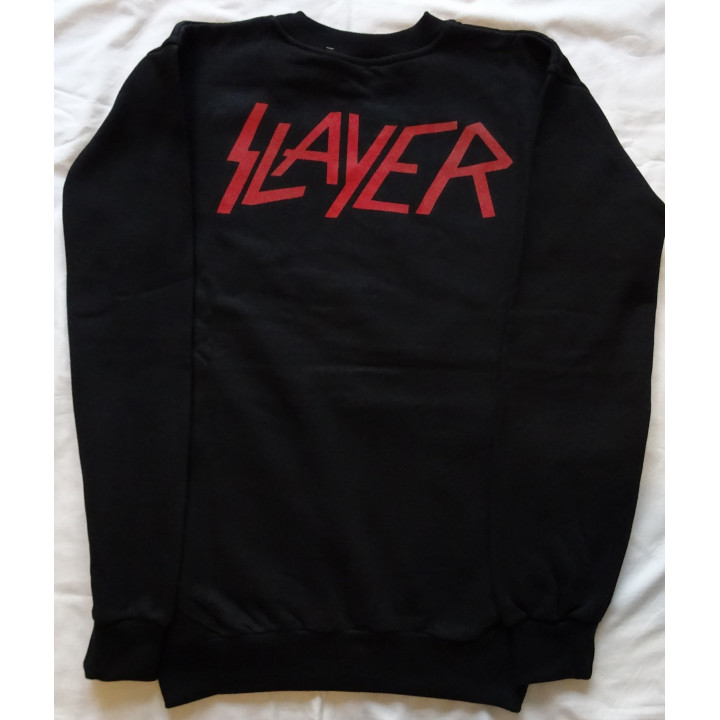 Slayer Slaytanic Wehrmacht Thrash Metal 1988 Angel of Death Regin in Blood South of Heaven Sweatshirt Without a Hood ohne Kapuze