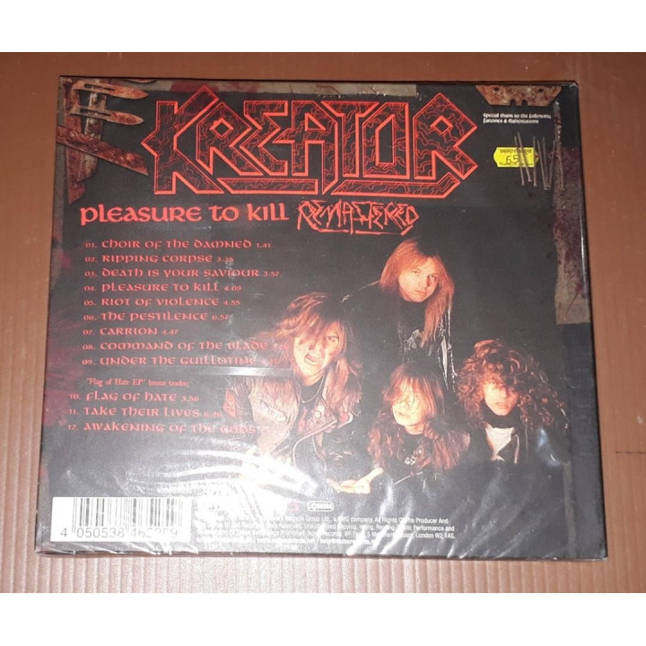 KREATOR Pleasure To Kill + EP Flag of Hate DIGIBOOK Re-release REMASTER