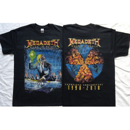 Megadeth Rust in Peace 20th Anniversary 1990 - 2010 Official T-Shirt Twentieth Anniversary Rust in Peace 