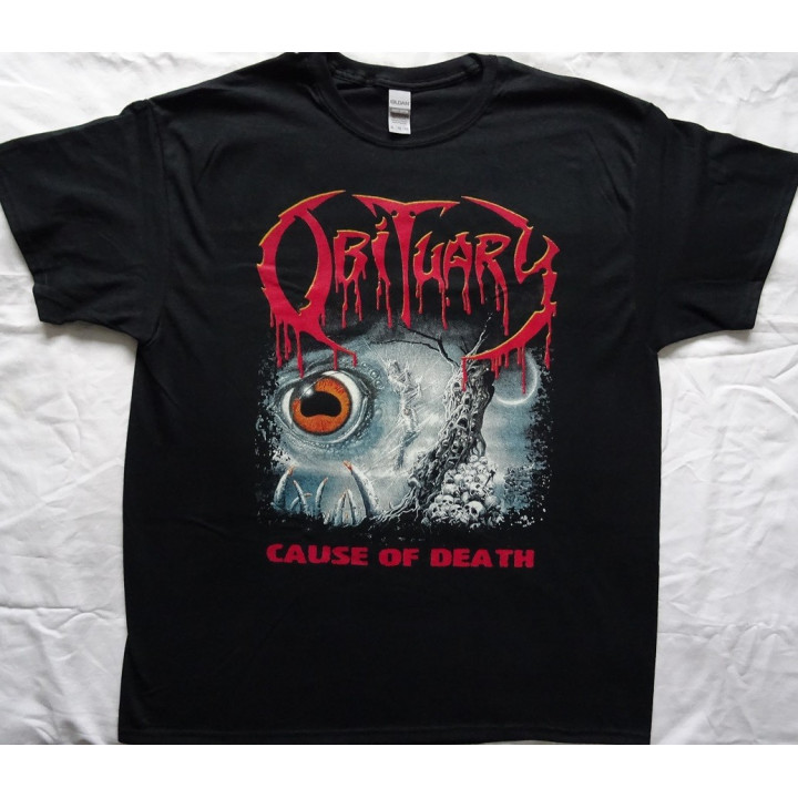 Obituary Cause Of Death Official Original T-Shirt Death Metal