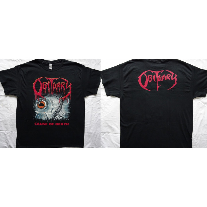 Obituary Cause Of Death Official Original T-Shirt Death Metal