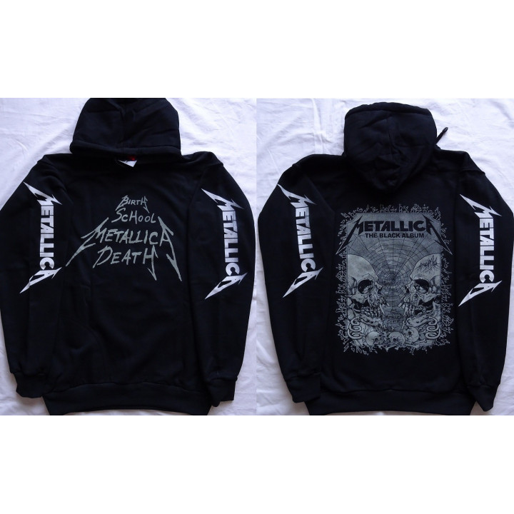 Metallica Black Album Birth School Metallica Death Enter Sandman Thrash Metal Hoodie Kapuzenjacke 